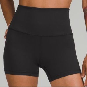 lulu biker shorts- high rise shorts 4in